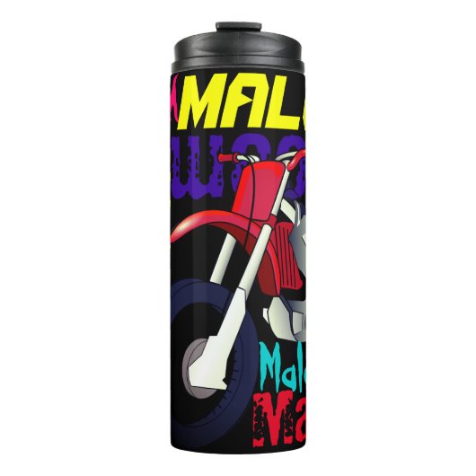 ダートバイク名タイポグラフィカスタムカラー タンブラー (正面)