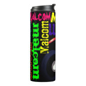 ダートバイク名タイポグラフィカスタムカラー タンブラー (回転左)