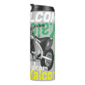 ダートバイク名タイポグラフィカスタムカラー タンブラー (回転右)