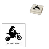 ダートバイク名前をカスタムするモトクロス ラバースタンプ (押印)