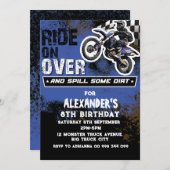 ダートバイク少年ブルー2位 3位 4位 6位 7位 8位 9位 招待状 (正面/裏面)