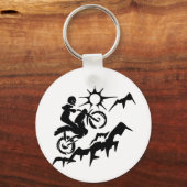 ダートバイク山 キーホルダー (正面)