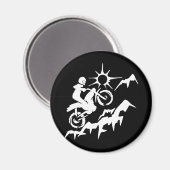 ダートバイク山 マグネット (正面/裏面)