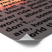 ダートバイク引用文ポスター001 ポスター (角)