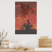 ダートバイク引用文ポスター001 ポスター (キッチン)