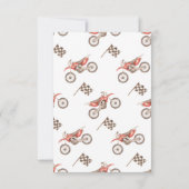 ダートバイク誕生日サンキューカード | Bike Thank サンキューカード (裏面)