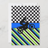 ダートバイク誕生日パーティーの招待状 招待状 (裏面)