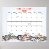 ダートバイク赤ちゃんシャワー期日を推測 ポスター (正面)