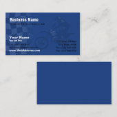 ダートバイク、オートバイ レース、MX チームへのお問い合わせ 名刺 (正面/裏面)