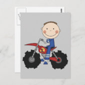 ダートバイク – ボーイTシャツと贈り物 ポストカード (正面/裏面)