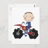 ダートバイク – ボーイTシャツと贈り物 ポストカード (正面/裏面)