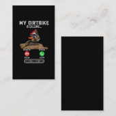 ダートバイク·モトクロス·レーシング·バイク中毒者 名刺 (正面/裏面)