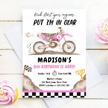 ダートバイク モトクロス レース バイク ガール 誕生日