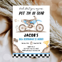 ダートバイク モトクロス レース バイク 少年の誕生日