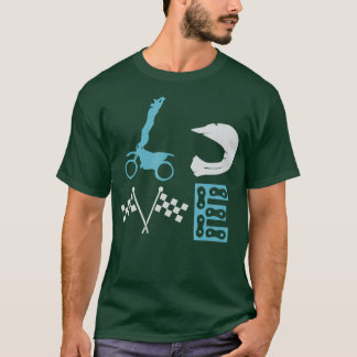 ダートバイク ラブ モトクロス オフロード ライダー Tシャツ