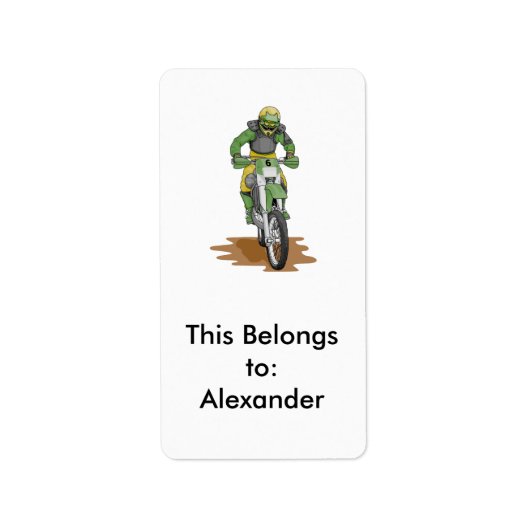 ダートバイク ラベル (正面)