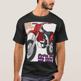 ダートバイク レース アート Tシャツ