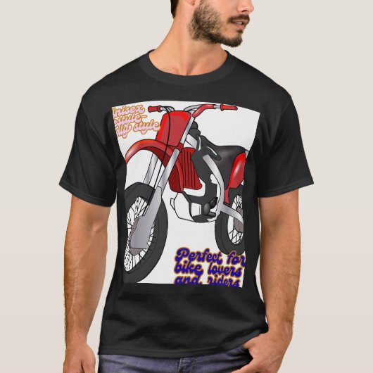 ダートバイク レース アート Tシャツ (正面)