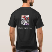ダートバイク レース アート Tシャツ (裏面)