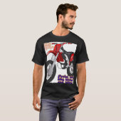 ダートバイク レース アート Tシャツ (正面フル)