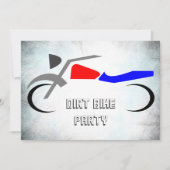 ダートバイク 30歳の誕生日 招待状 (正面)