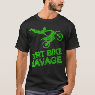 ダートバイザベージ子供モトクロス動揺して青年 Tシャツ