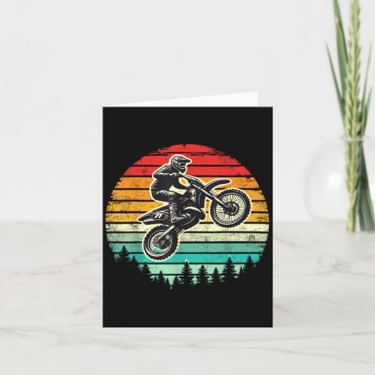 ダートバイライダーヴィンテージモーターサイクルモトクロス カード (正面)