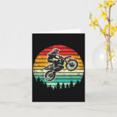 ダートバイライダーヴィンテージモーターサイクルモトクロス カード (黄色い花)