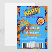 ダートバトル誕生日招待状 戦闘準備 招待状 (正面/裏面)