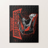 ダートパーソナライズされたバイク・モトクロス・レース・ヘルメット  ジグソーパズル (縦)