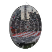 ダートボードにフラグ ダーツボード (正面左)