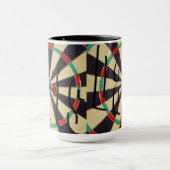 ダートボードブルズアイ、コンボコーヒーマグ マグカップ (中央)