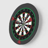 ダートボード ラージ壁時計 (傾斜)