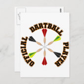 ダートボールの公式選手 ポストカード (正面/裏面)