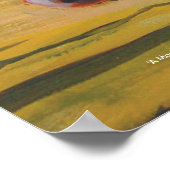 ダートムアのミニチュアポ絵画ニーの霧の深い風景 ポスター (角)