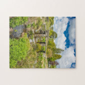 ダートムーアの川に架かる中世のクラッパー橋 ジグソーパズル (横)