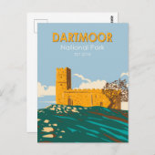 ダートムーア国立公園ブレントールチャーチイングランド ポストカード (正面/裏面)