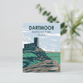 ダートムーア国立公園城跡イングランド ポストカード (スタンド正面)
