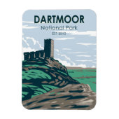 ダートムーア国立公園城跡イングランド マグネット (縦)