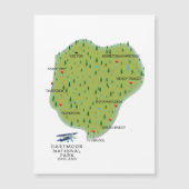 ダートムーア国立公園 イングランド 地図 (正面)