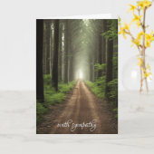 ダートロードインフォレスト悔やみや弔慰 カード (黄色い花)