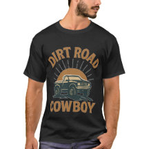 ダートロードカウボーイTシャツ - ラスティックウエスタンティー