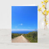 ダートロードザキントスギリシャ写真 カード (黄色い花)