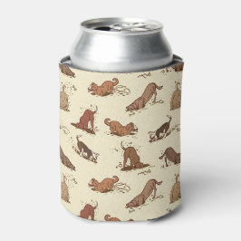 ダート掘り犬 – ビーチ休暇パターン。 缶クーラー