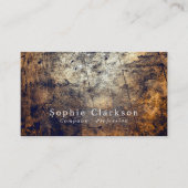 ダート木工効果素朴、 名刺 (正面)