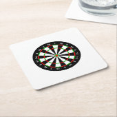 ダート盤 スクエアペーパーコースター (アングル)
