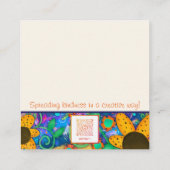 ダードビーフレンドリーなインスピリシティ（昆虫）マルハナバチの親切カード スクエア名刺 (裏面)