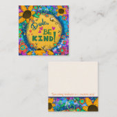 ダードビーフレンドリーなインスピリシティ（昆虫）マルハナバチの親切カード スクエア名刺 (正面/裏面)