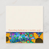 ダードビーフレンドリーなインスピリシティ（昆虫）マルハナバチの親切カード スクエア名刺 (裏面)