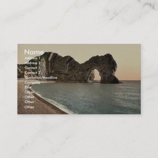 ダードルドア、ルワース、イギリスクラシックフォトクロム 名刺 (正面)